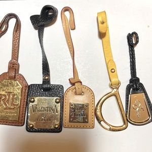 Lot of 5 Assorted Designer Bag’s Tags